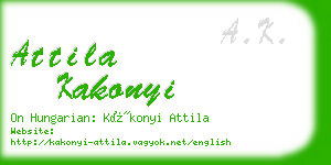 attila kakonyi business card